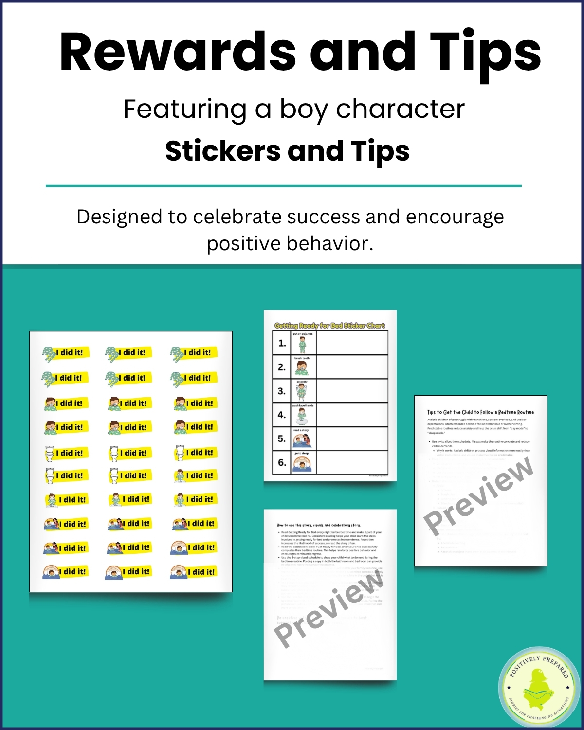 Bedtime Routine Social Story Kit - Image 9