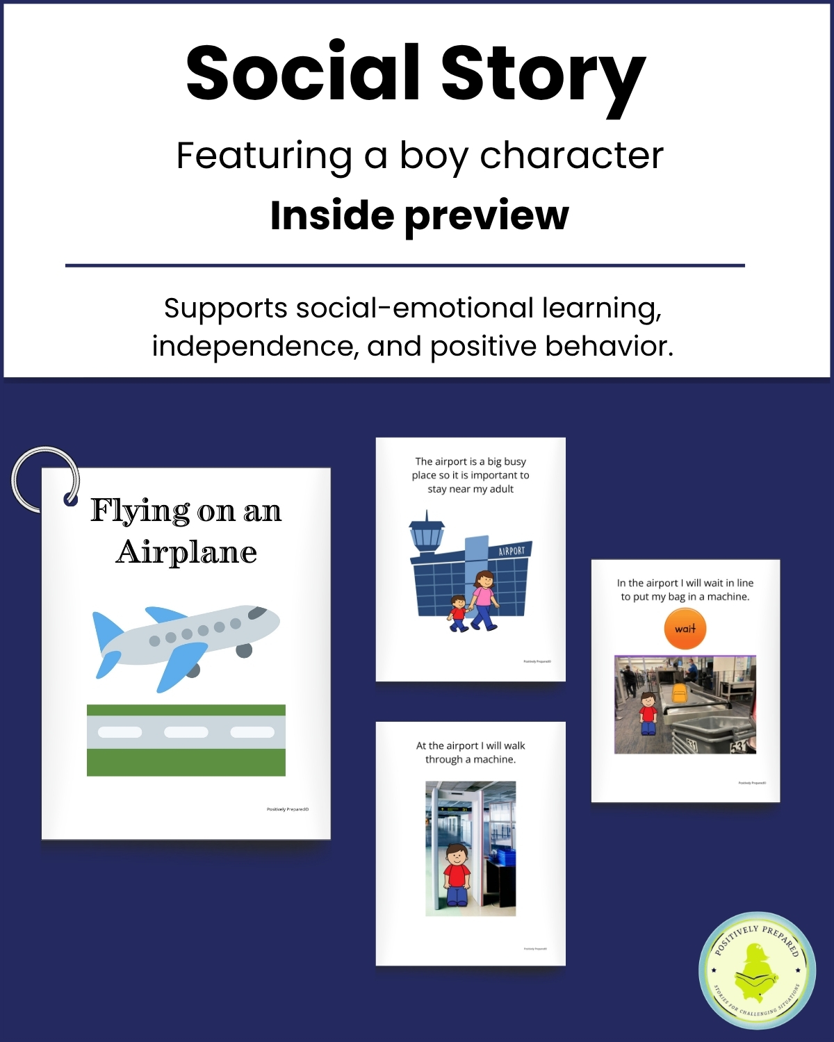 Airplane Social Story Kit - Image 3