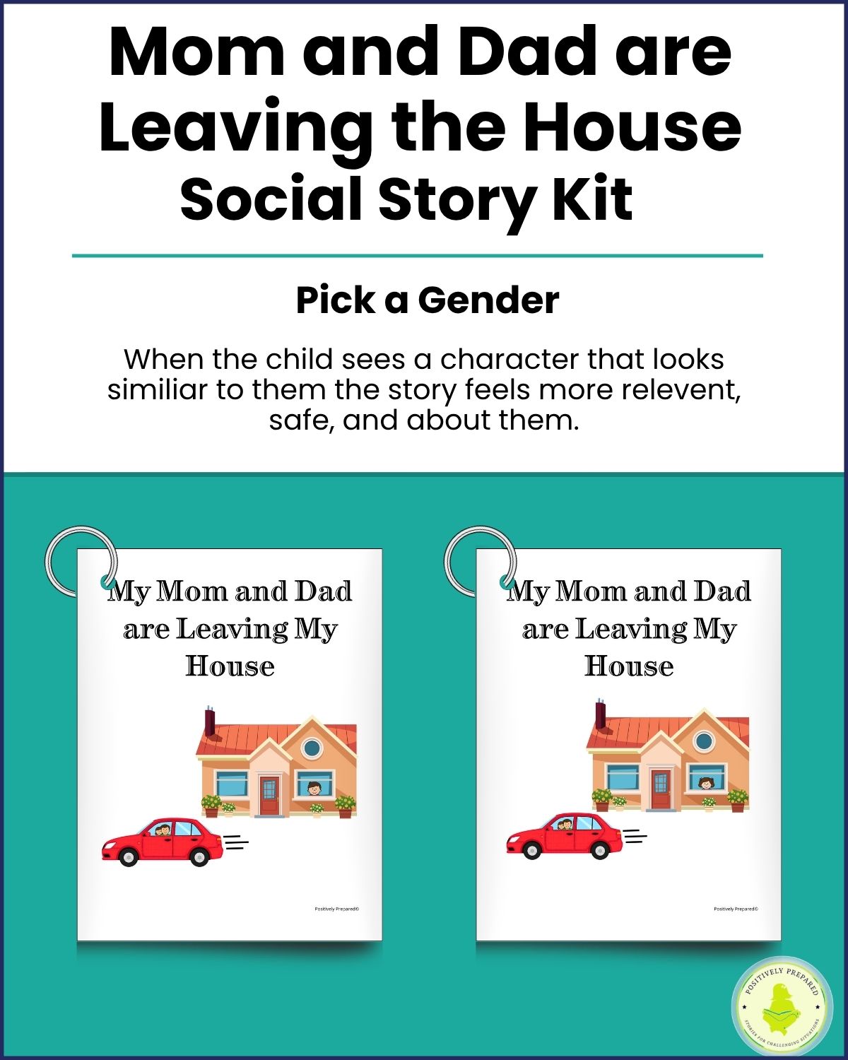 My Mom and Dad are Leaving the House Social Story Kit - Image 2