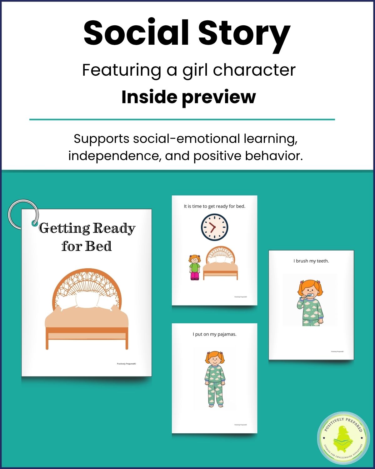 Bedtime Routine Social Story Kit - Image 4