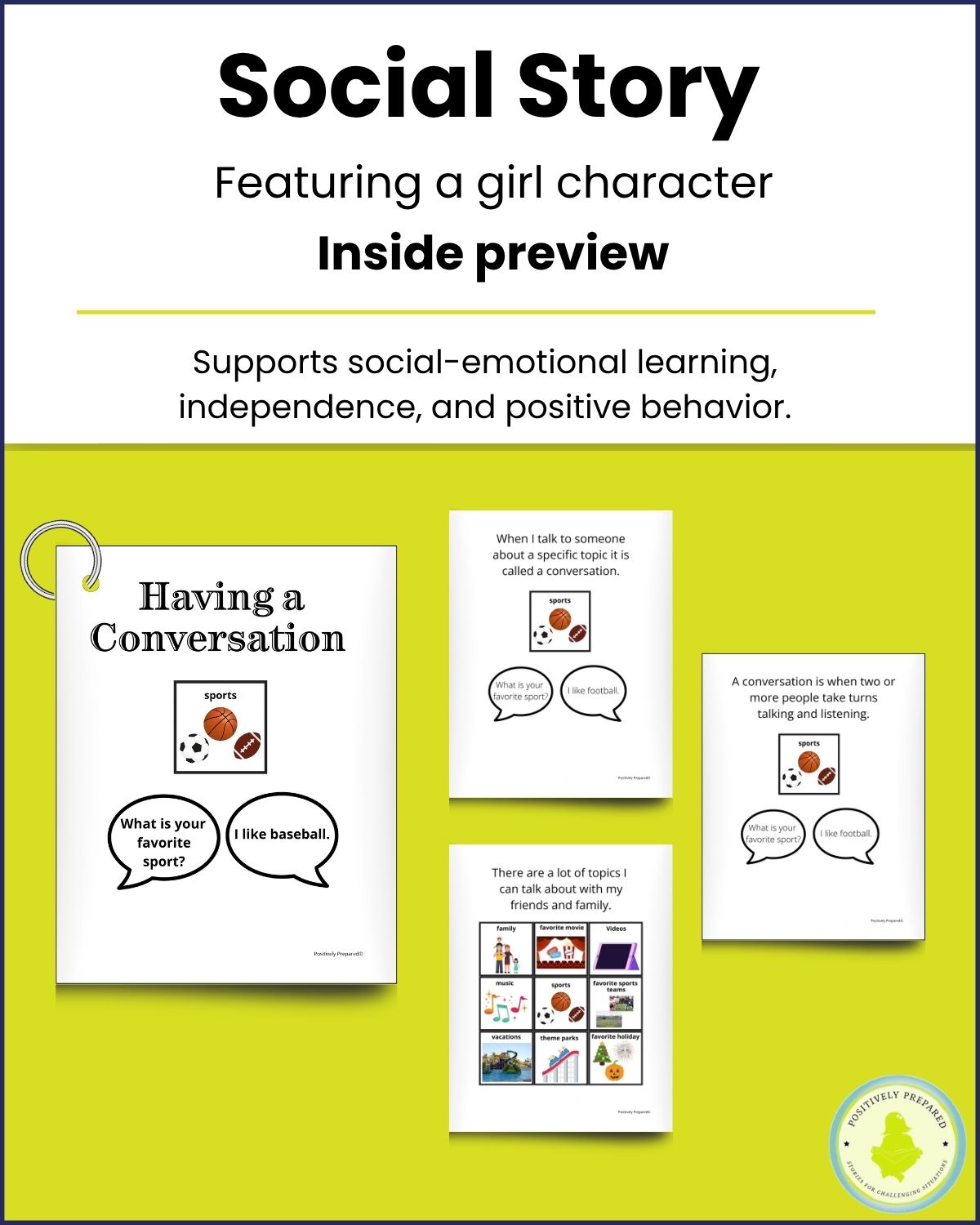 Having a Conversation Social Story Kit - Image 4