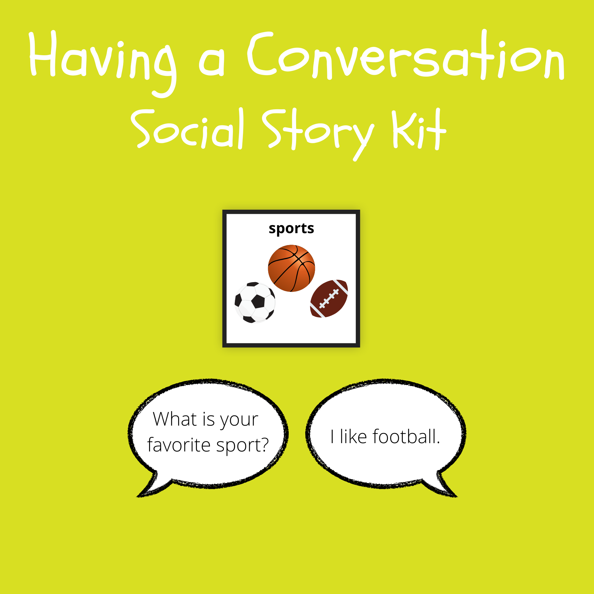Having a Conversation Social Story Kit