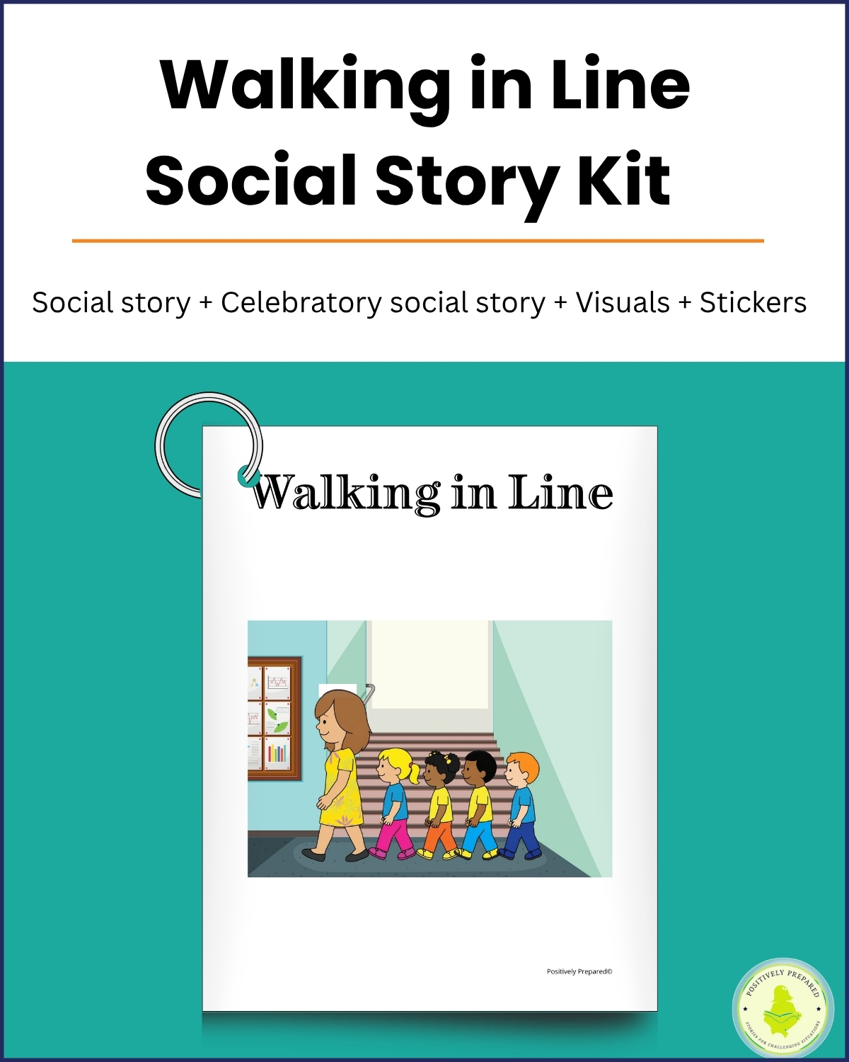 Walking in Line Social Story Kit - Image 2