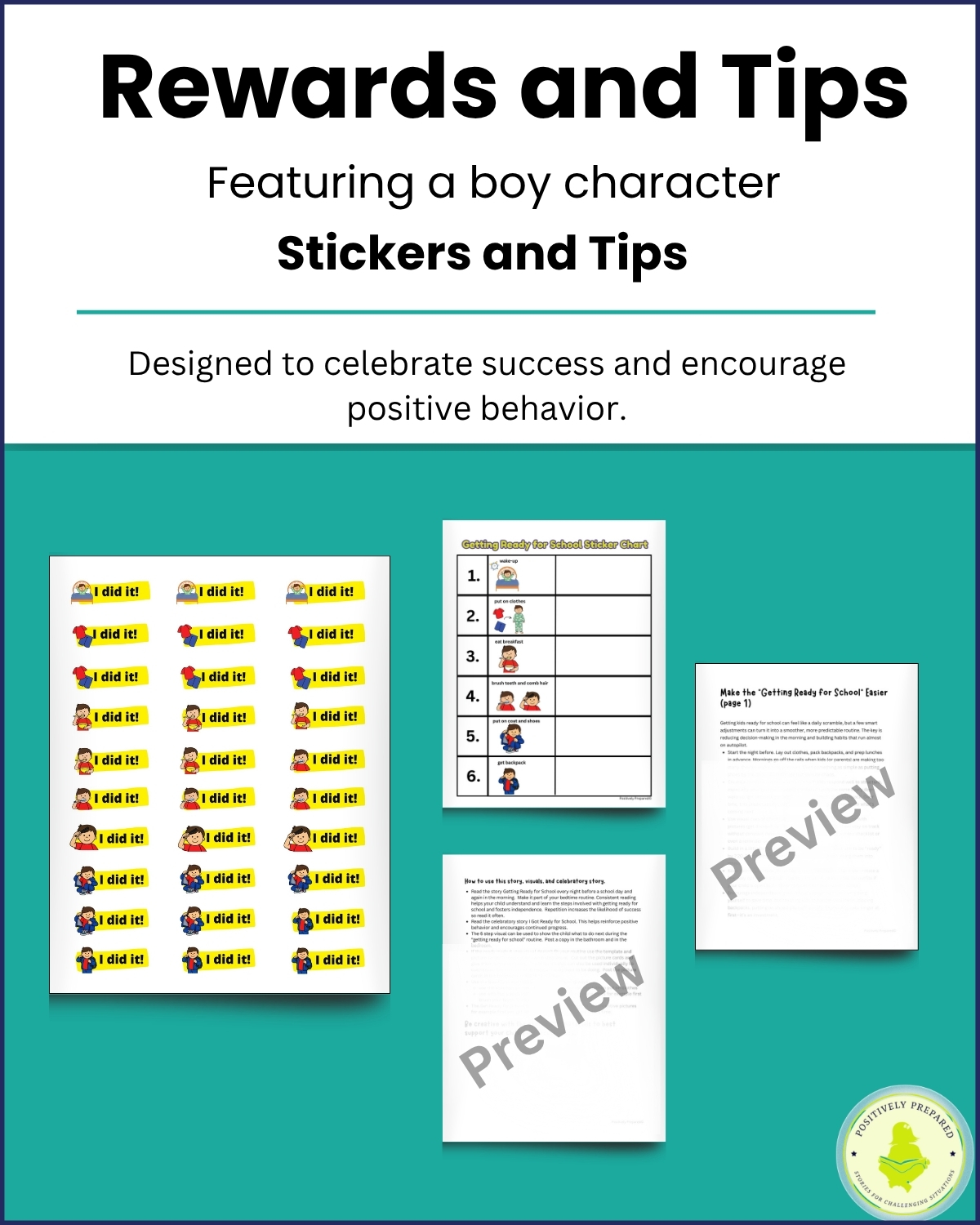 Getting Ready for School Social Story Kit - Image 9