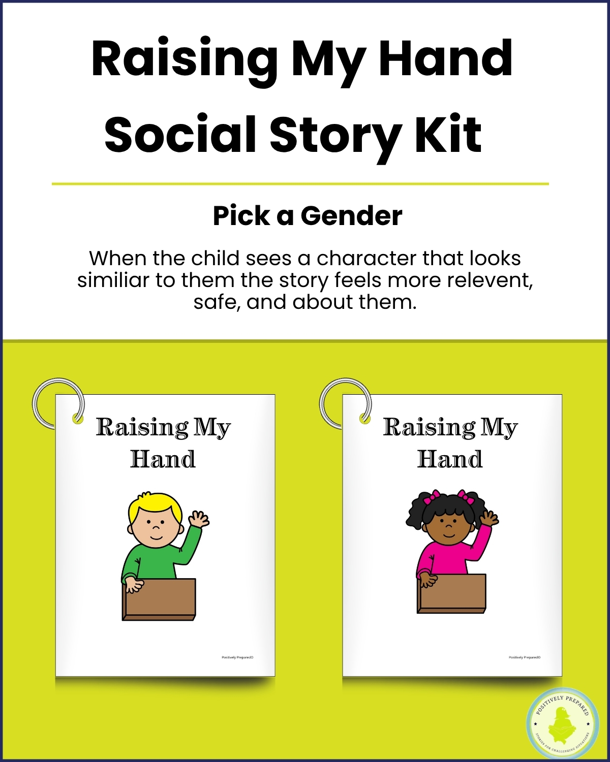 Raising My Hand Social Story Kit - Image 2