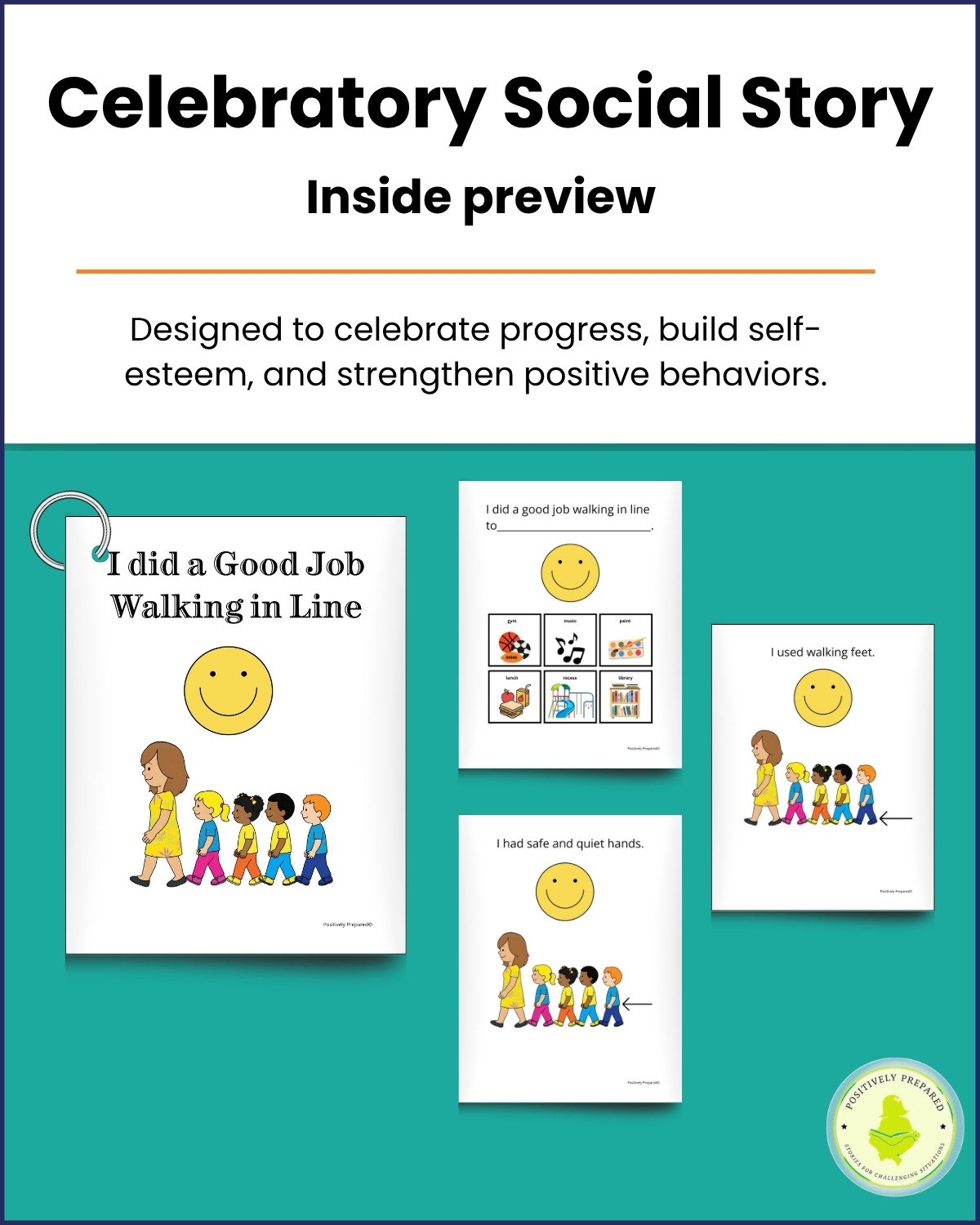 Walking in Line Social Story Kit - Image 4