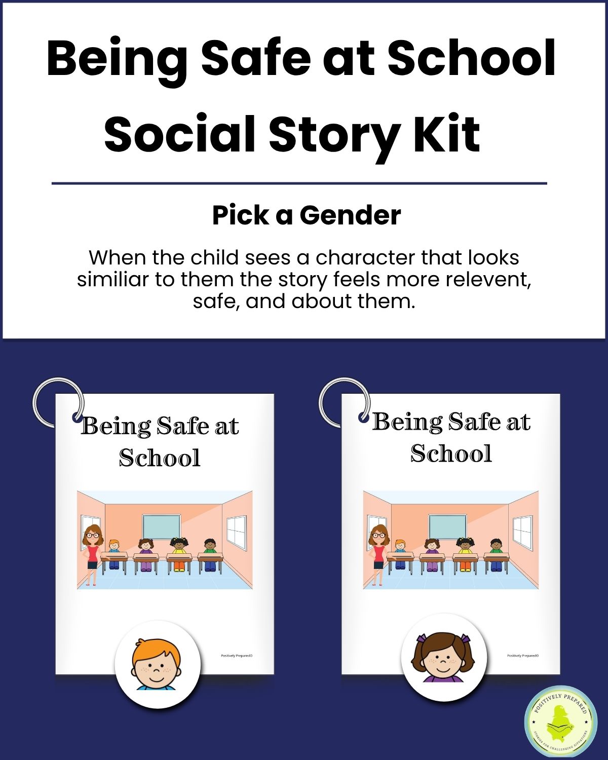 Being Safe at School Social Story Kit - Image 2