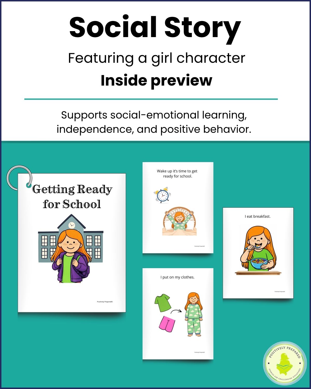 Getting Ready for School Social Story Kit - Image 4