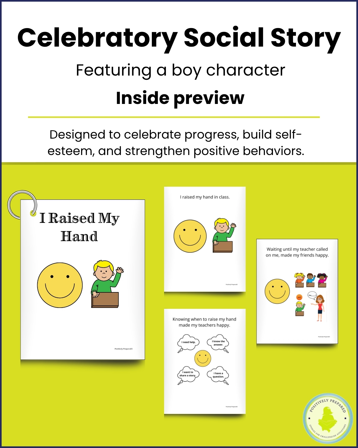 Raising My Hand Social Story Kit - Image 5