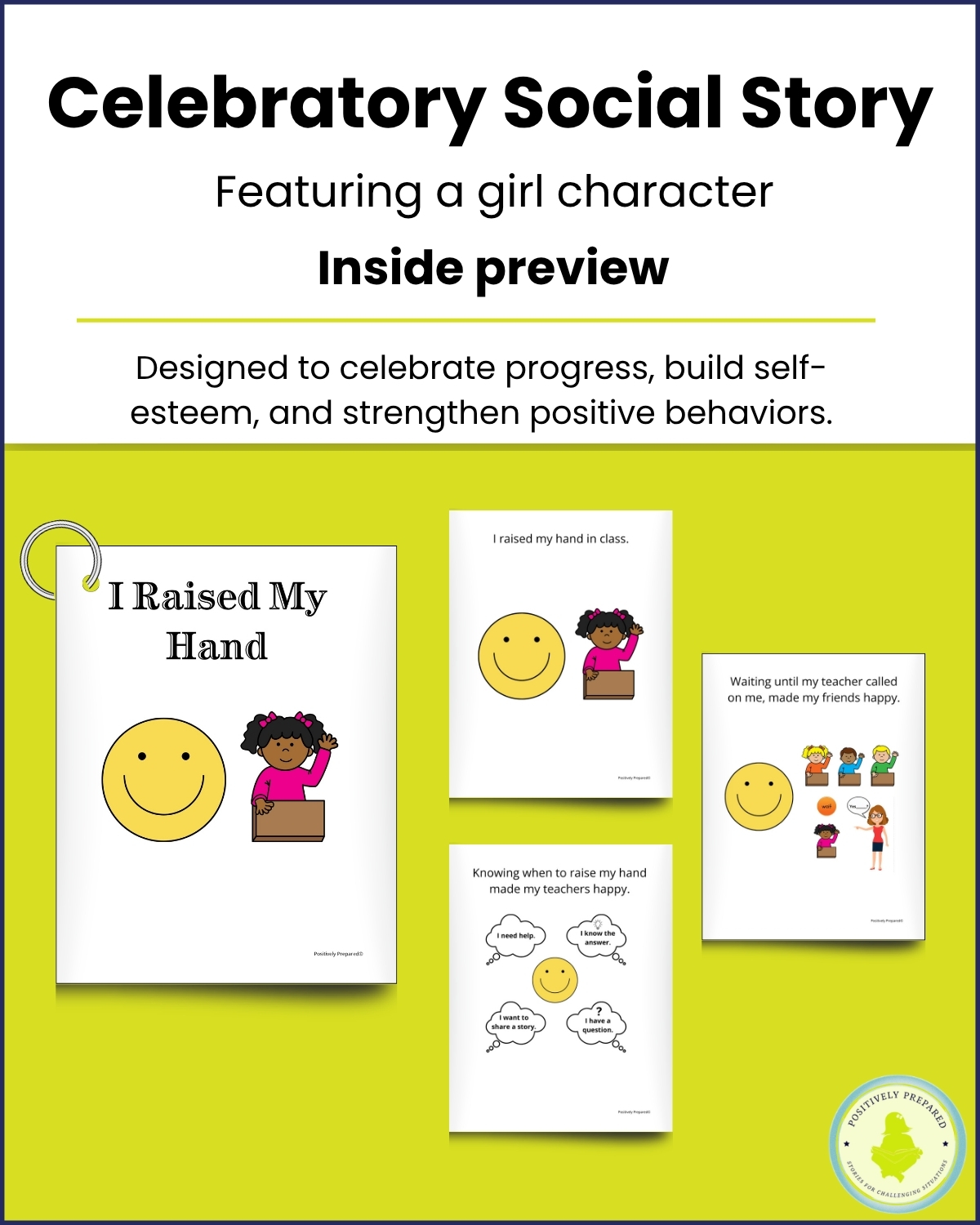 Raising My Hand Social Story Kit - Image 6