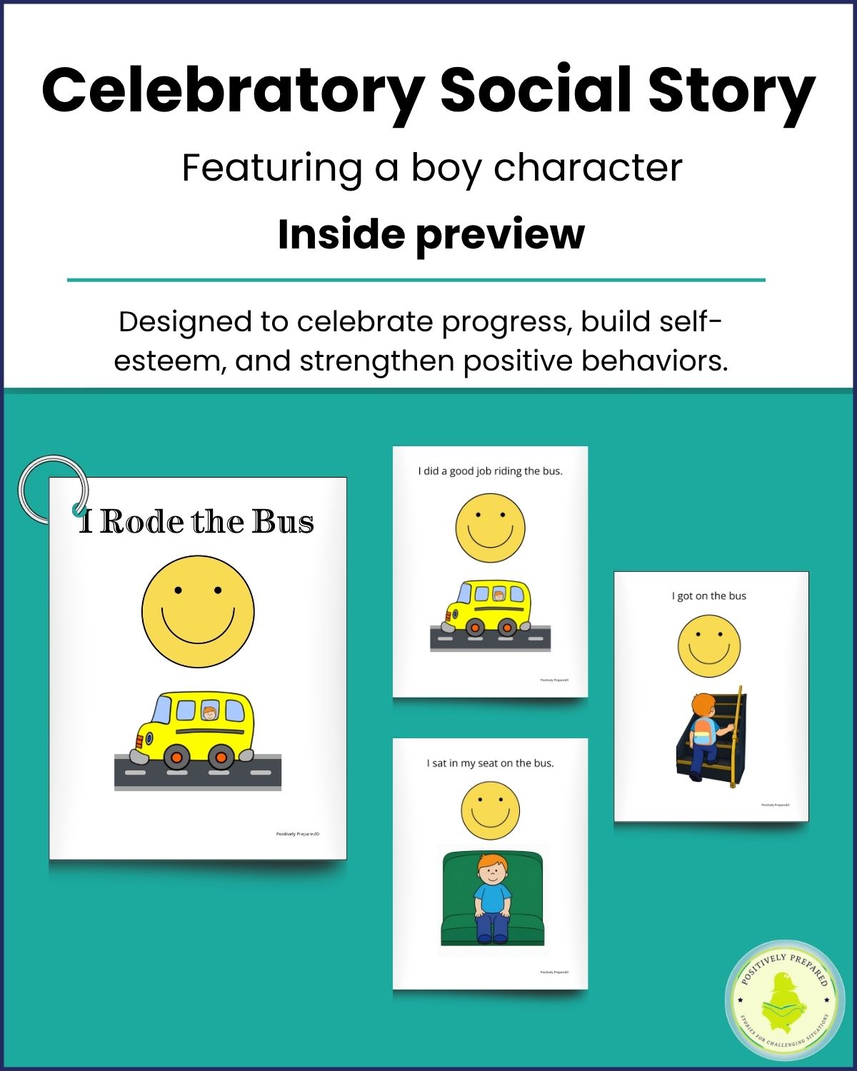 Riding on the School Bus Social Story Kit - Image 5