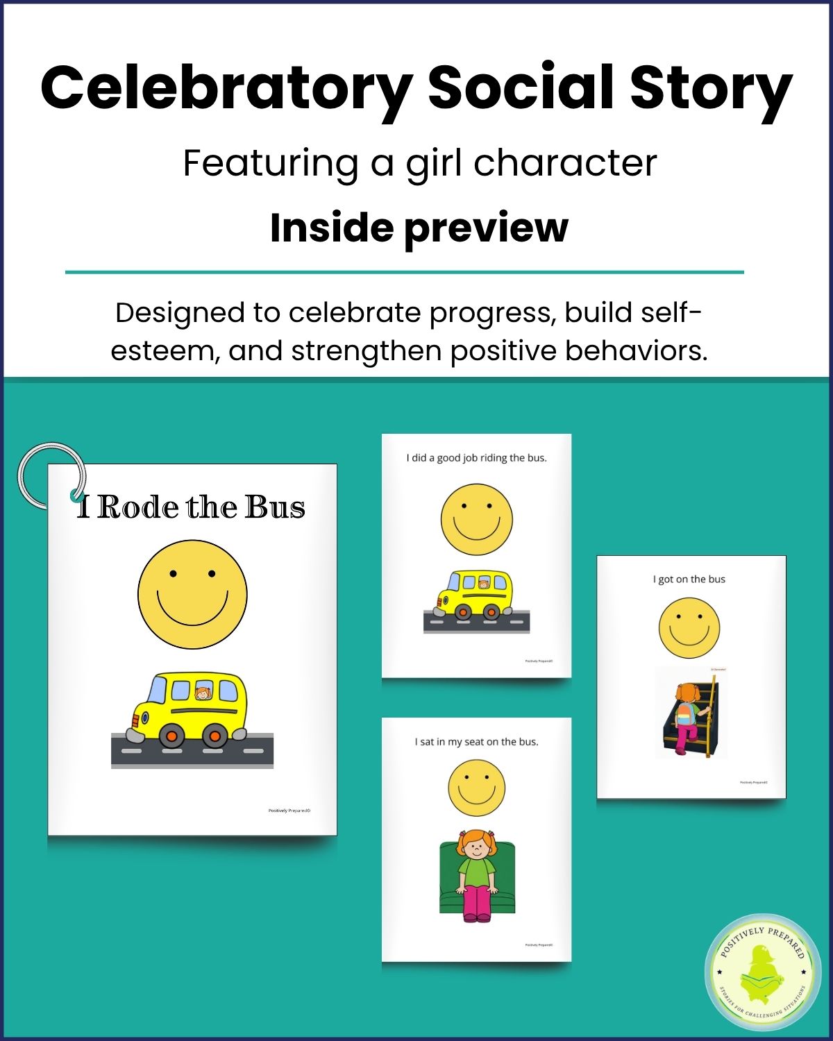 Riding on the School Bus Social Story Kit - Image 6