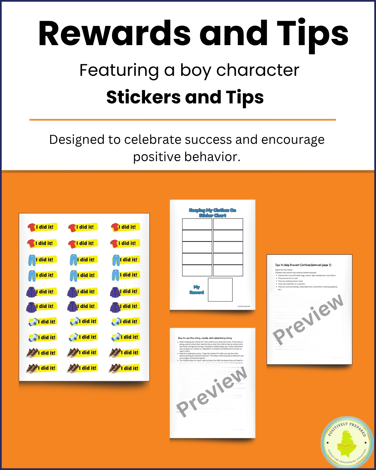 Keeping My Clothes On Social Story Kit - Image 9