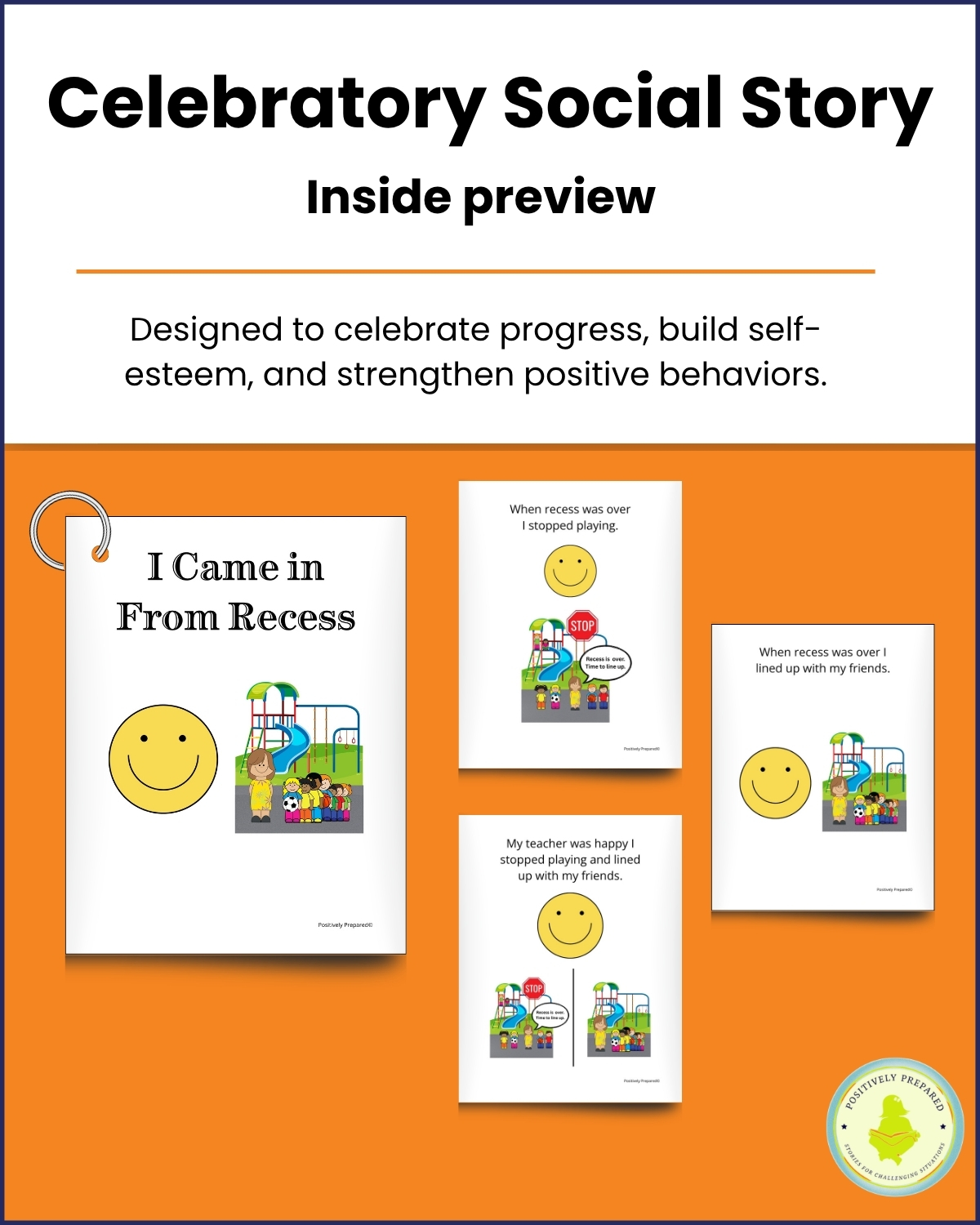 Coming in From Recess Social Story Kit - Image 3