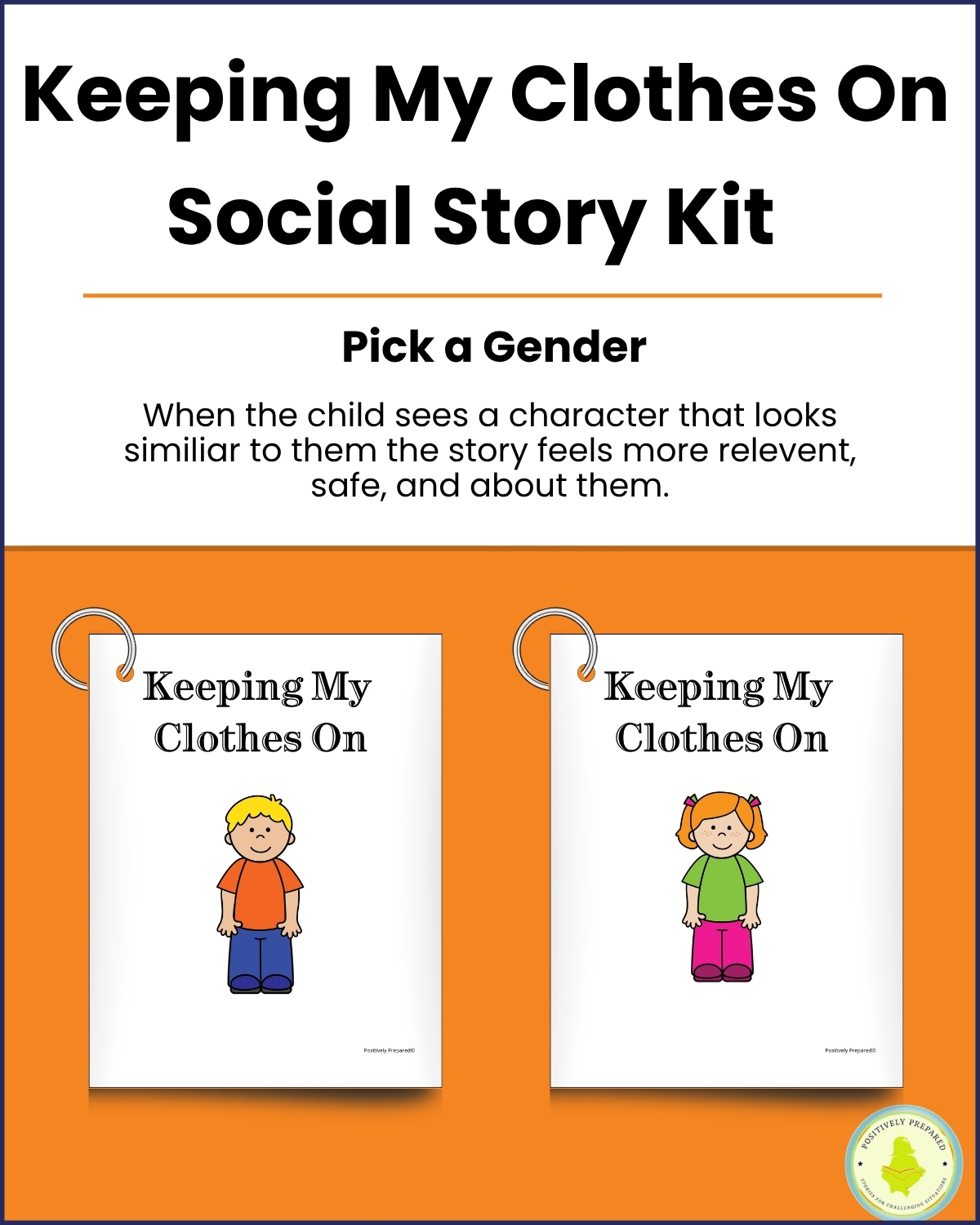 Keeping My Clothes On Social Story Kit - Image 2