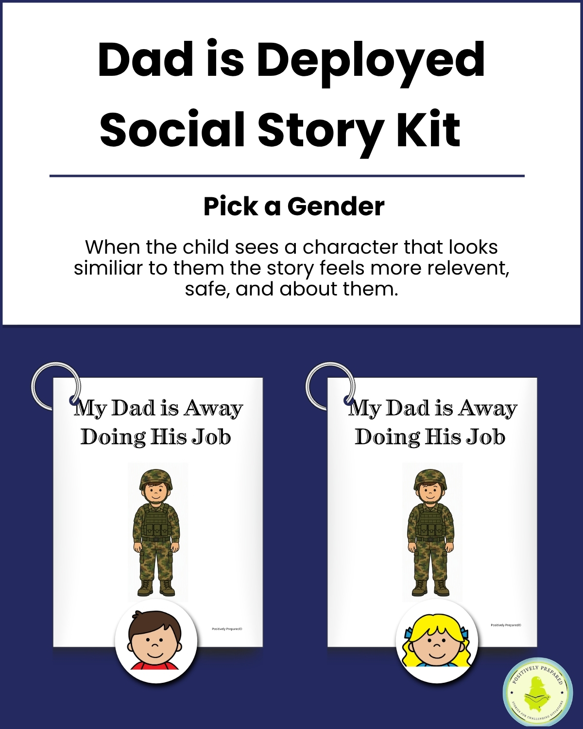 Dad is Deployed Social Story Kit - Image 2