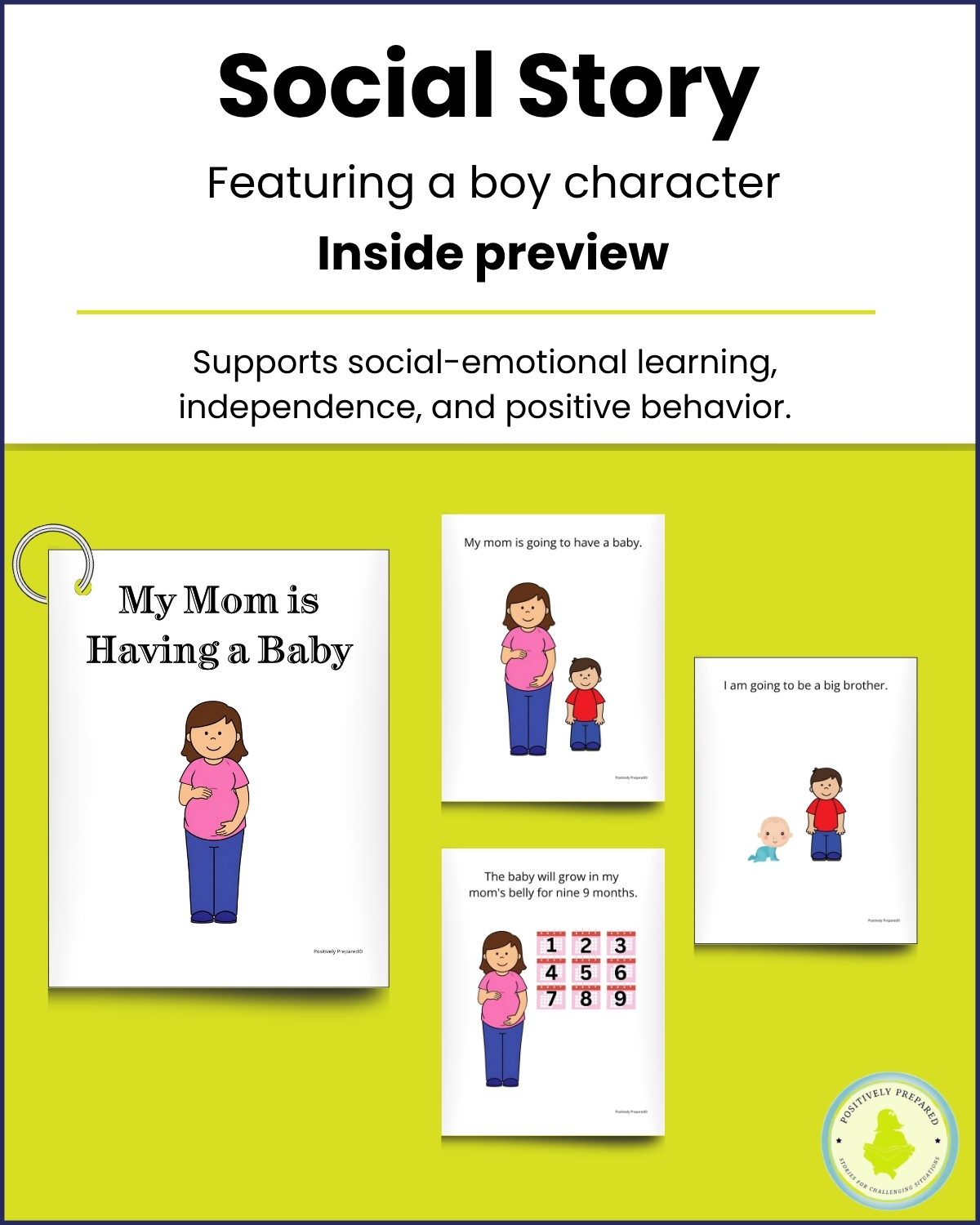My Mom is Having a Baby Social Story Kit - Image 3