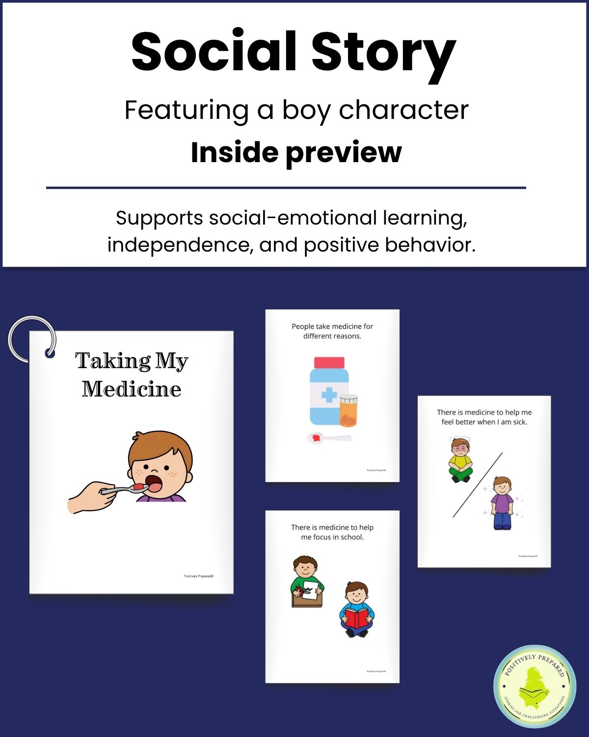 Taking My Medicine Social Story Kit - Image 3