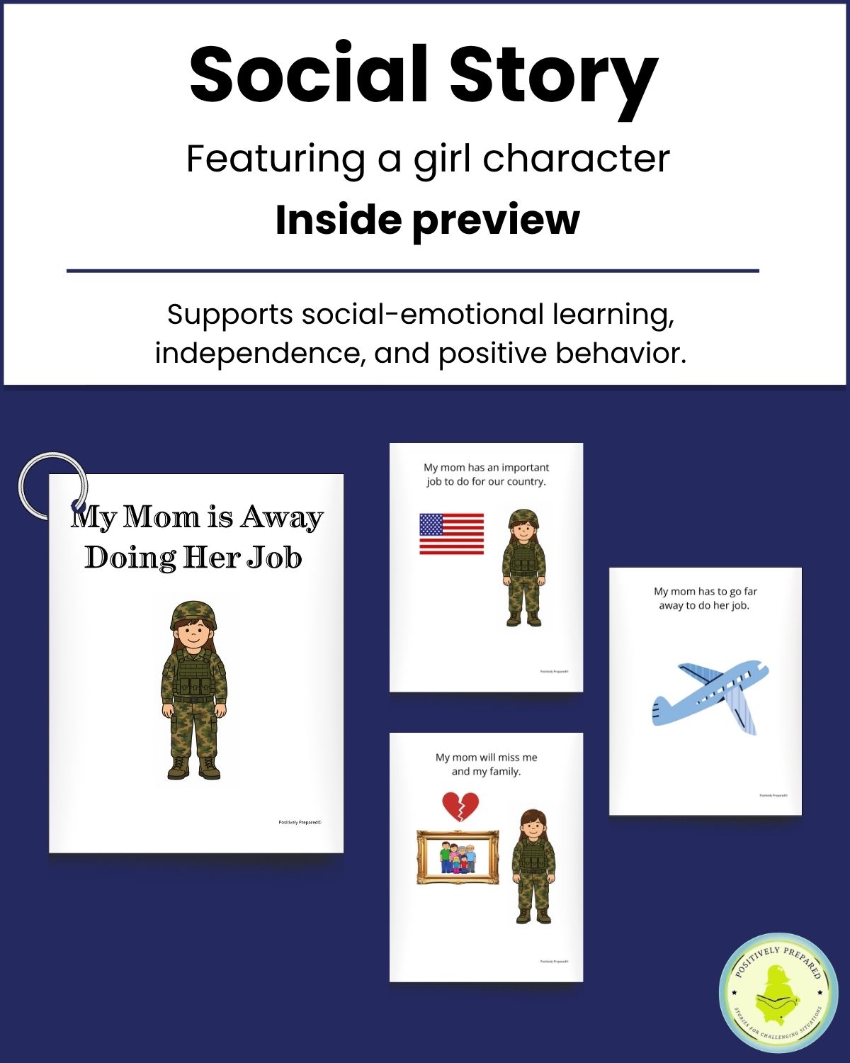 Mom is Deployed Social Story Kit - Image 4