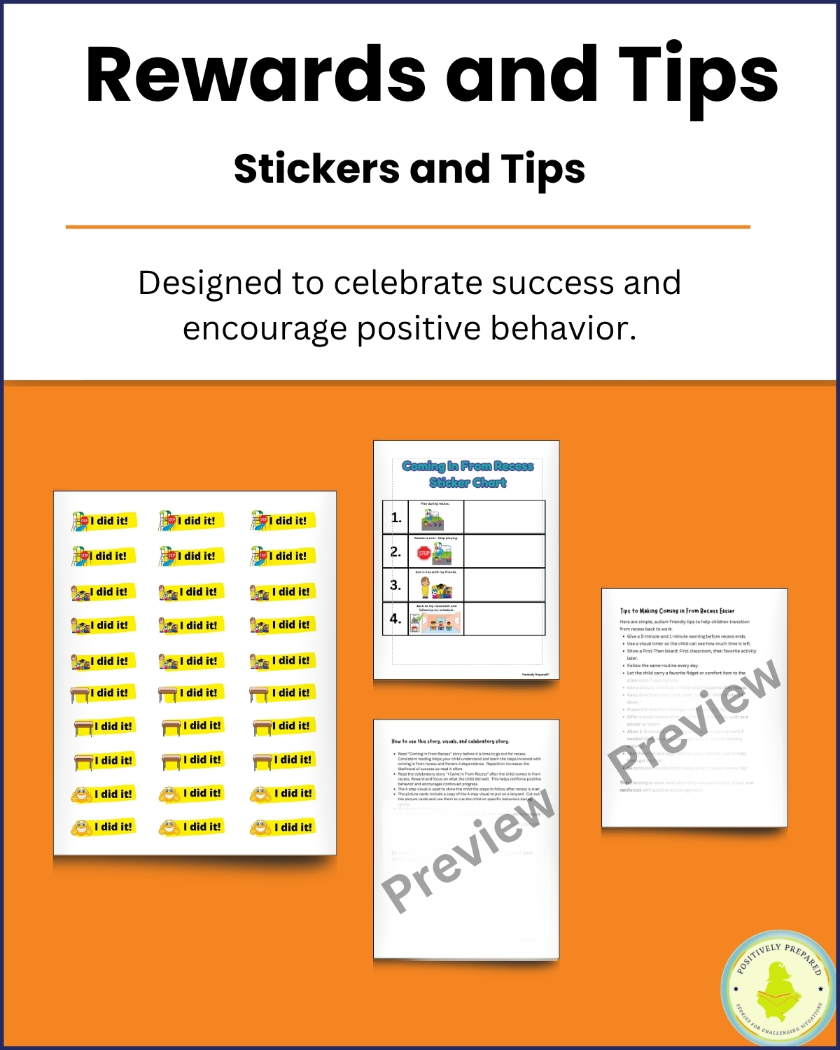Coming in From Recess Social Story Kit - Image 5