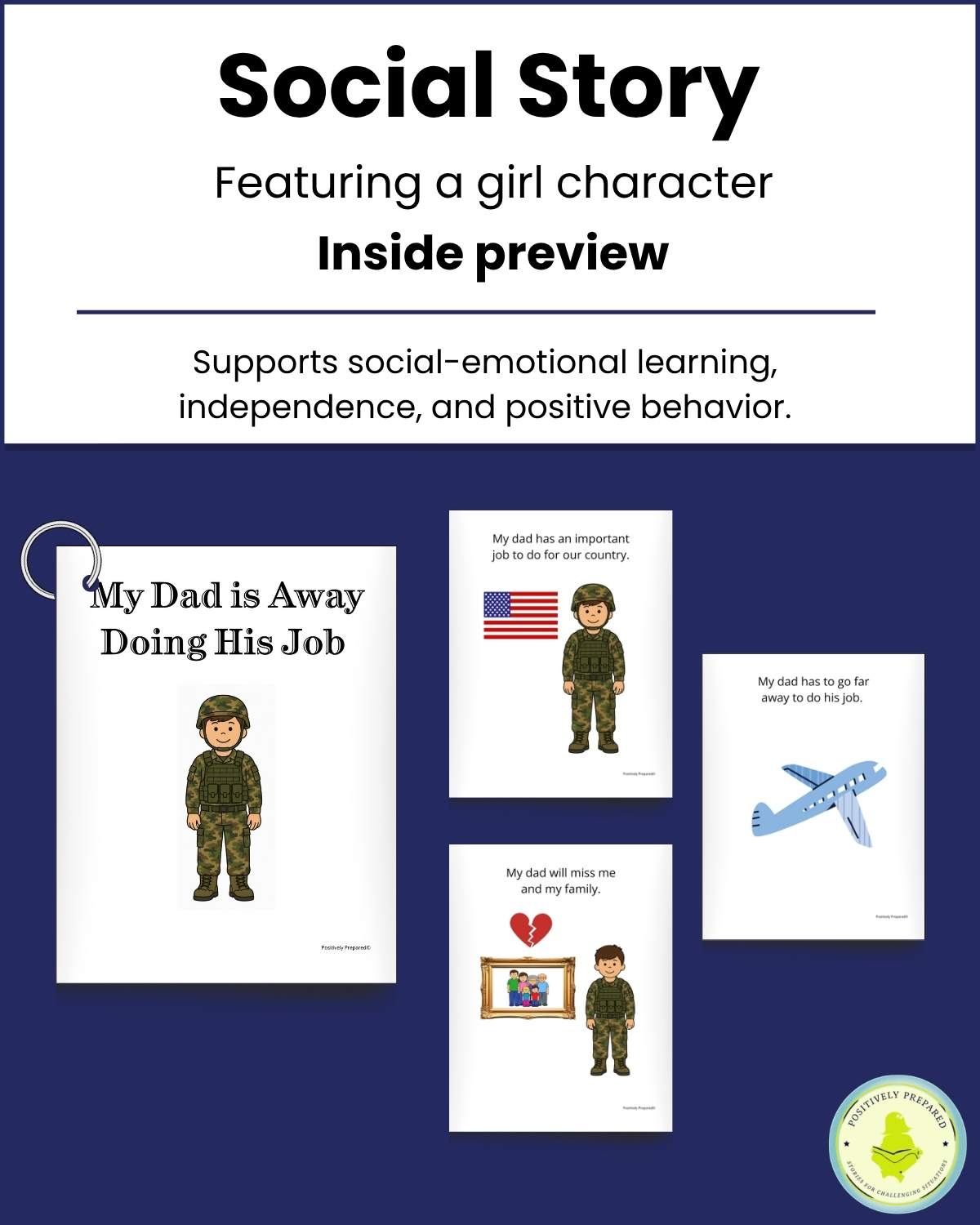 Dad is Deployed Social Story Kit - Image 4