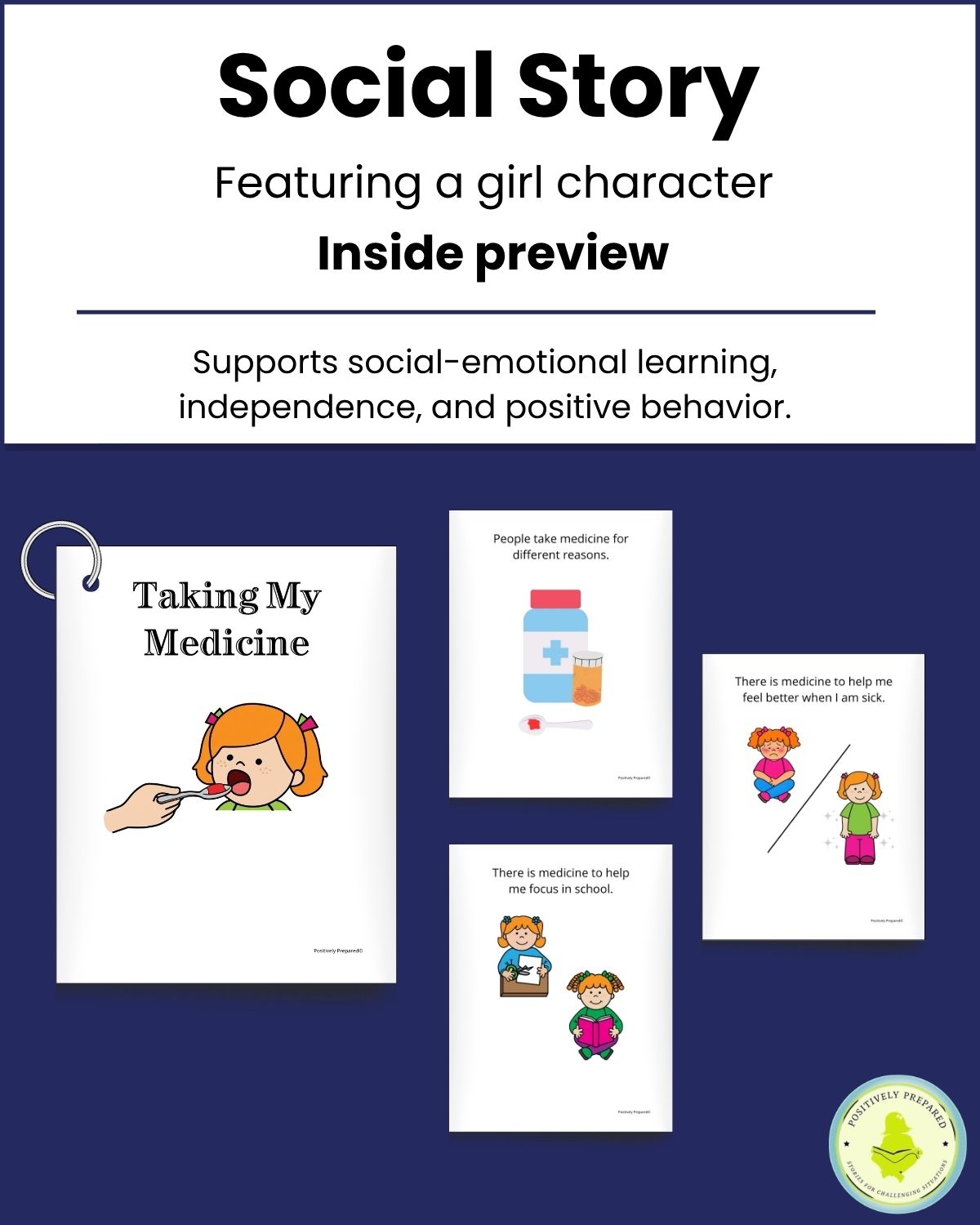 Taking My Medicine Social Story Kit - Image 4