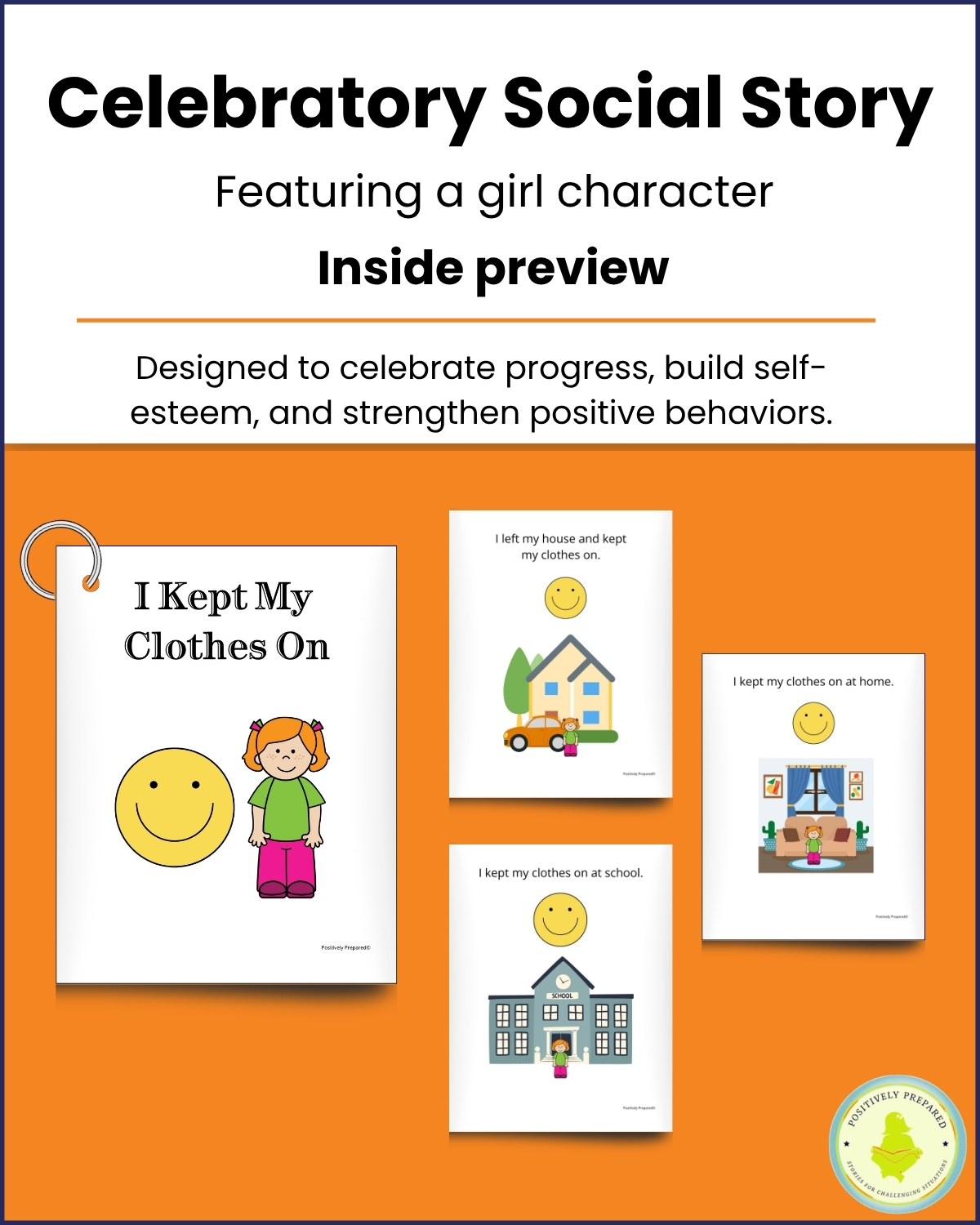 Keeping My Clothes On Social Story Kit - Image 6