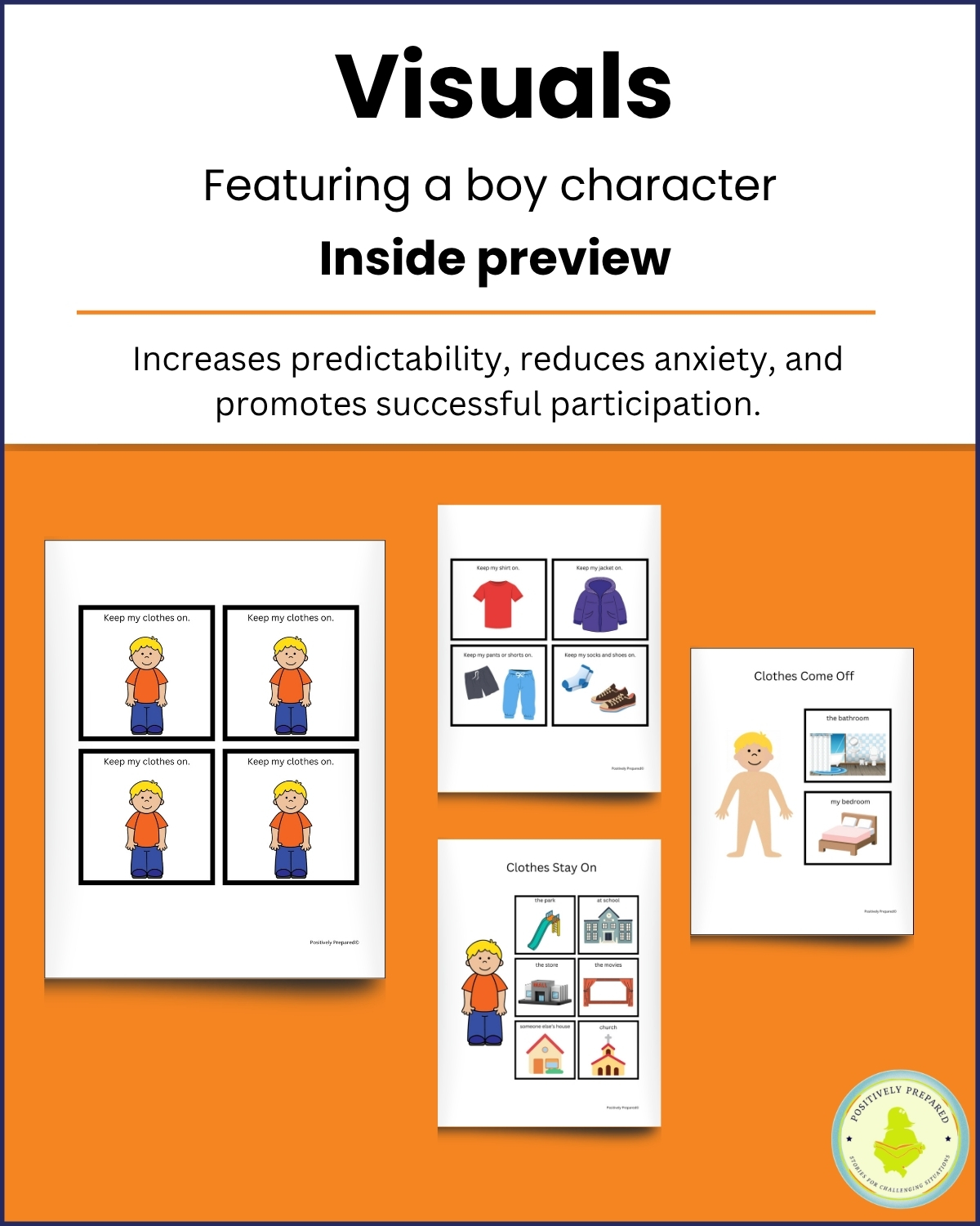 Keeping My Clothes On Social Story Kit - Image 7