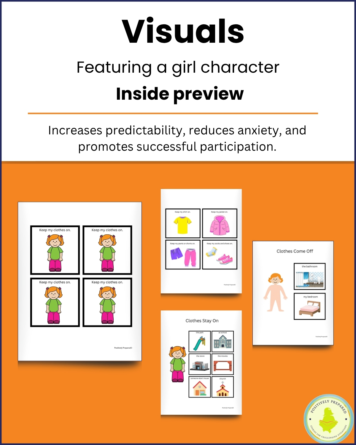 Keeping My Clothes On Social Story Kit - Image 8