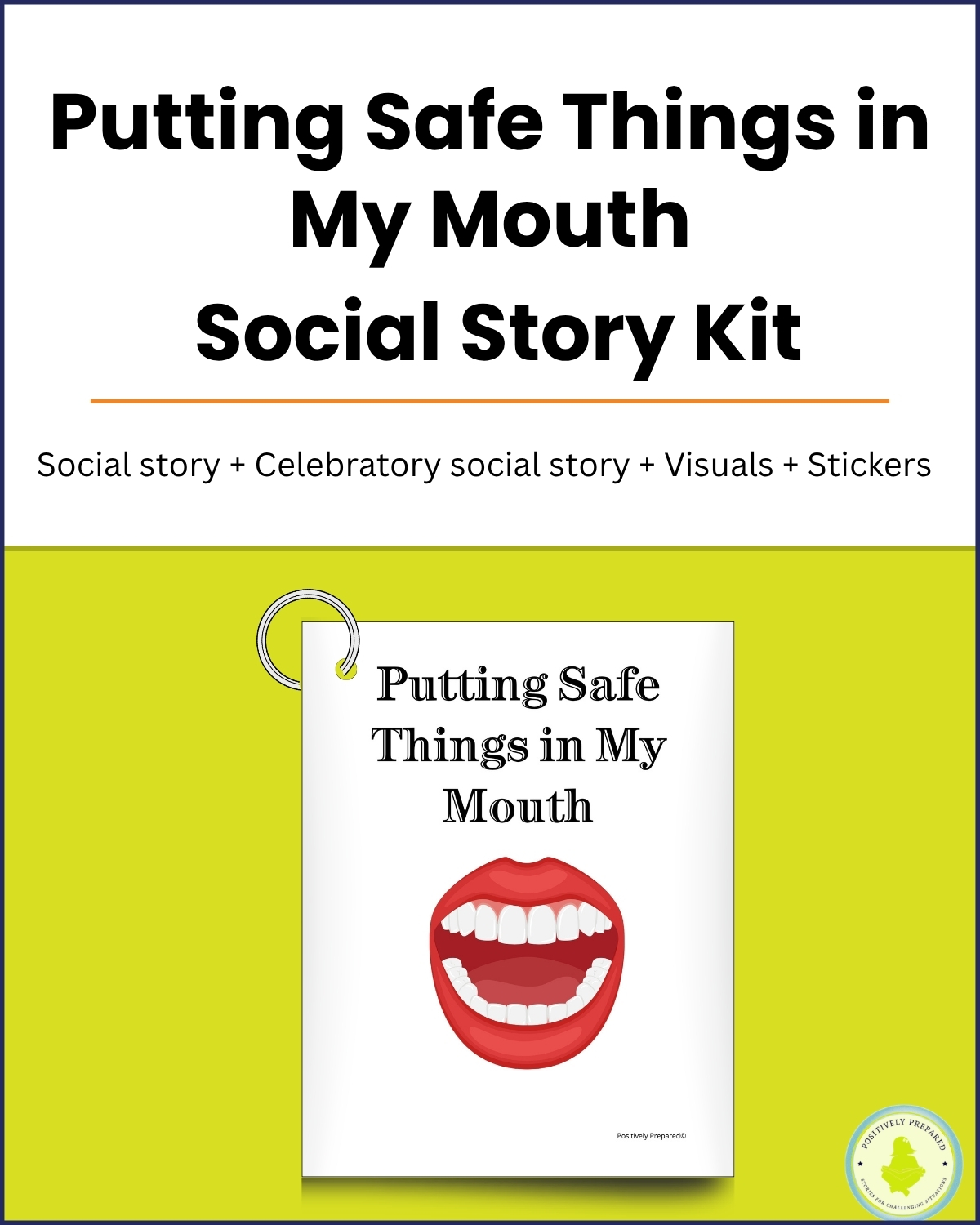Putting Things in My Mouth Social Story Kit - Image 2
