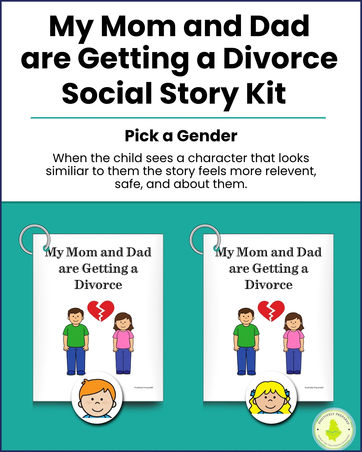 My Mom and Dad are Getting a Divorce Social Story Kit - Image 2