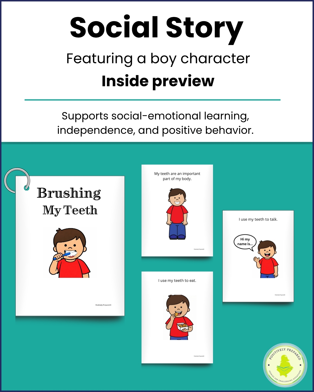 Brushing My Teeth Social Story Kit - Image 3