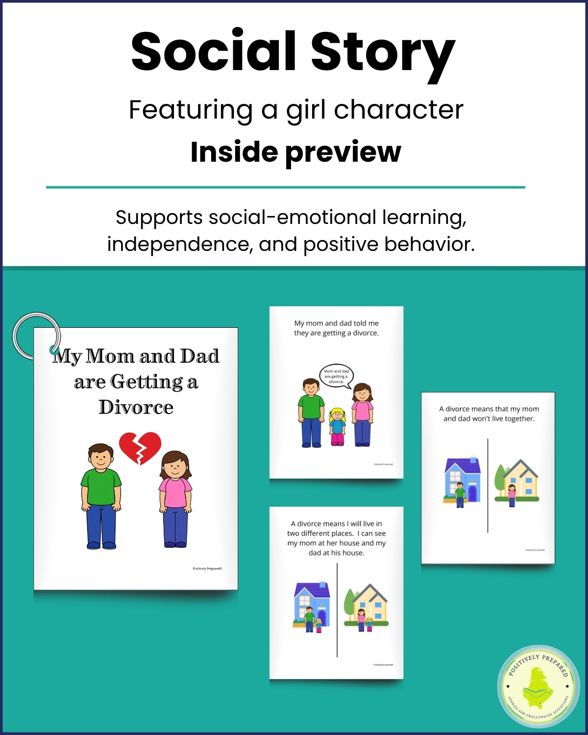 My Mom and Dad are Getting a Divorce Social Story Kit - Image 4