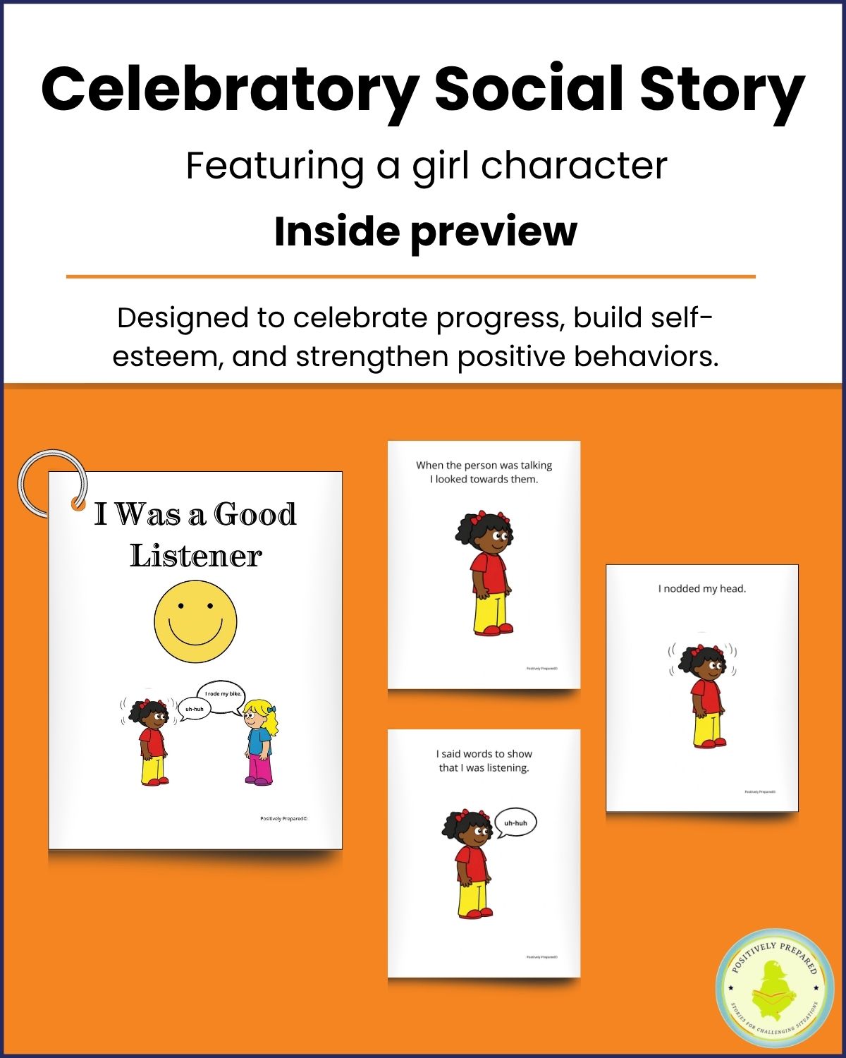 Being a Good Listener During a Conversation Social Story Kit - Image 6