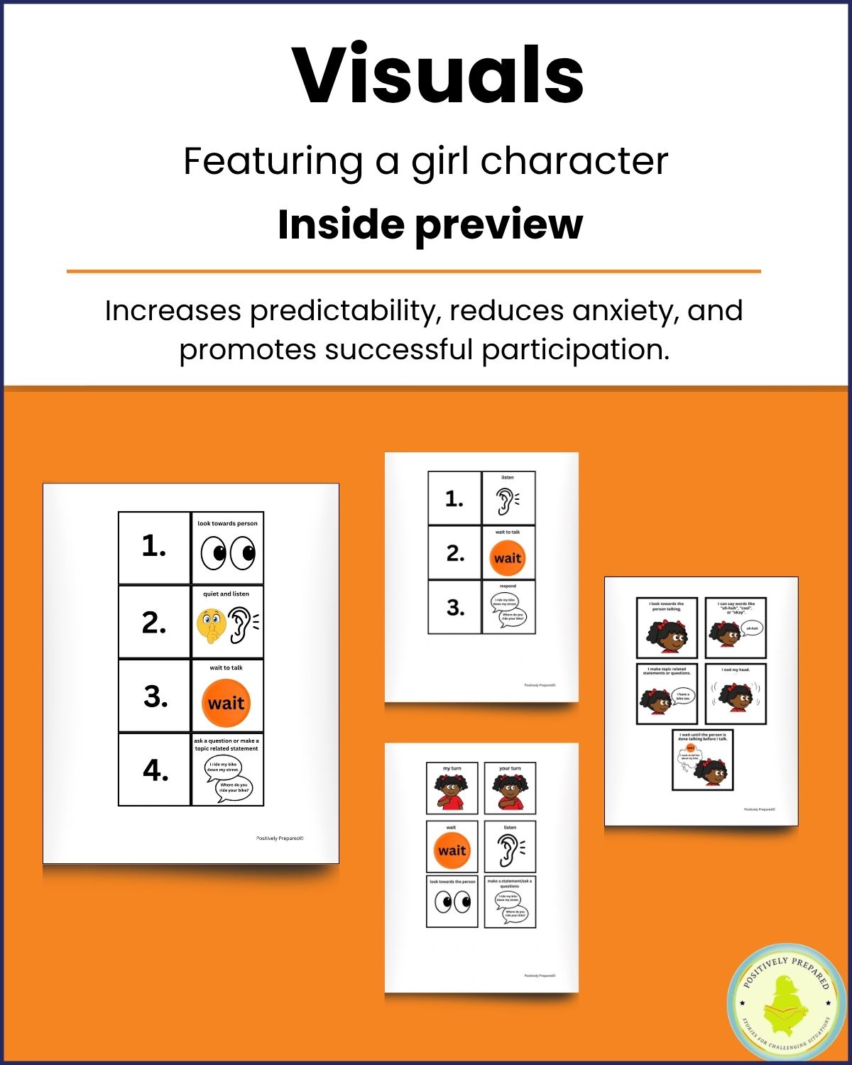 Being a Good Listener During a Conversation Social Story Kit - Image 8
