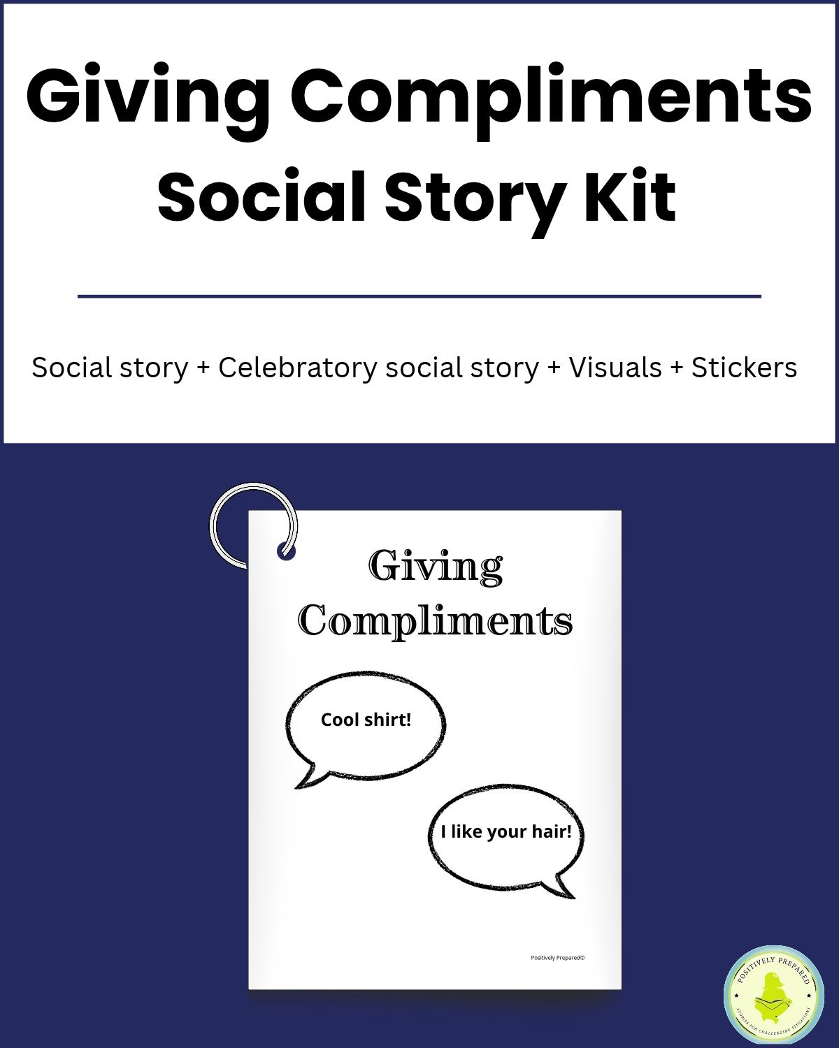 Giving Compliments Social Story Kit - Image 2