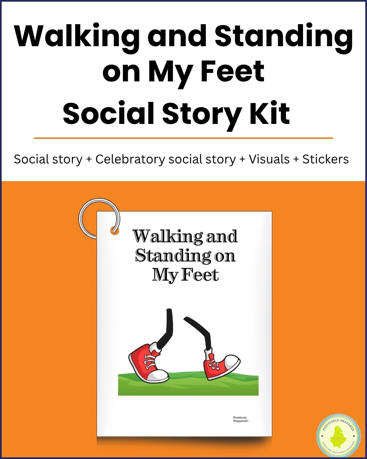 Walking and Standing on My Feet Social Story Kit - Image 2