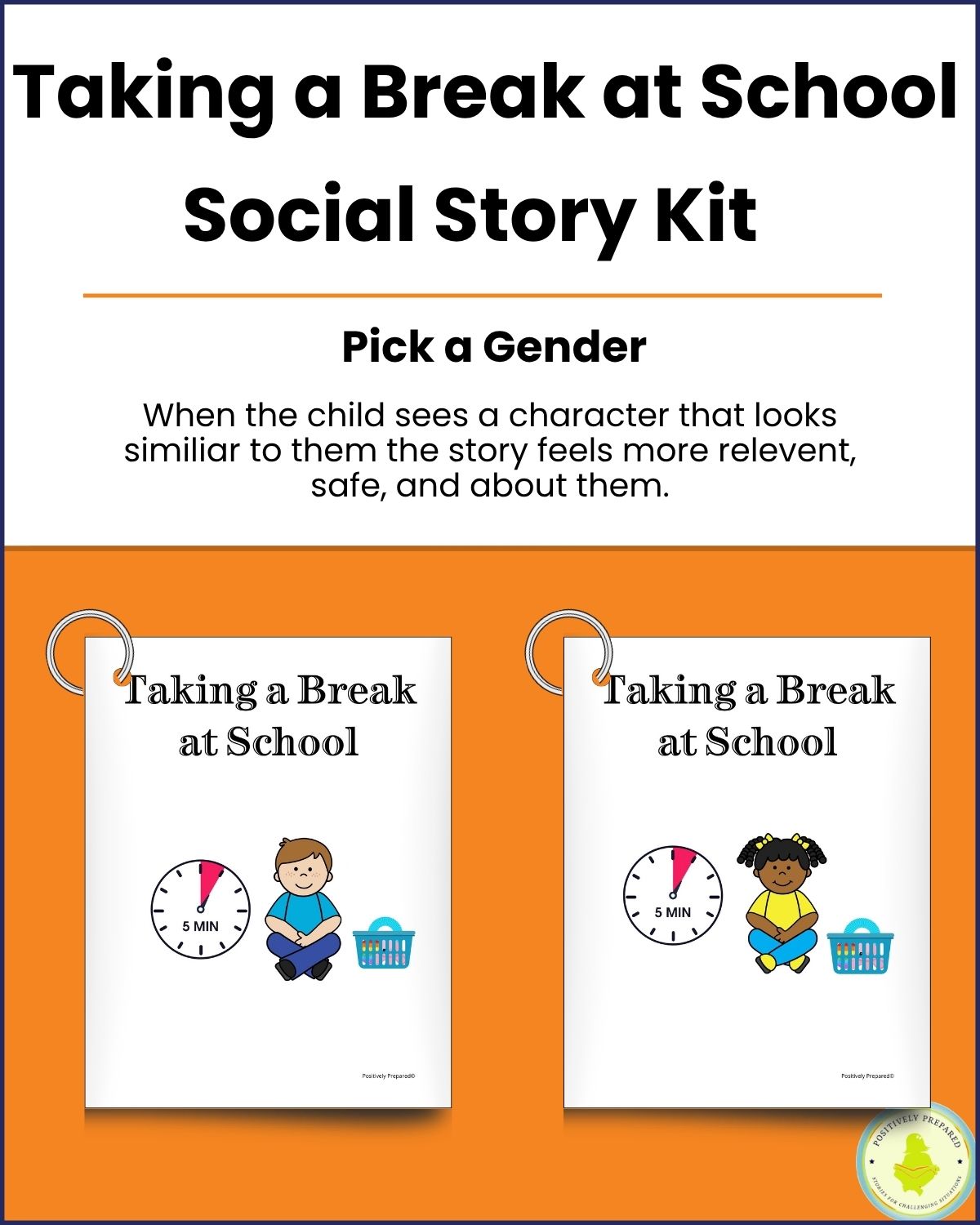 Taking a Break Social at School Story Kit - Image 2