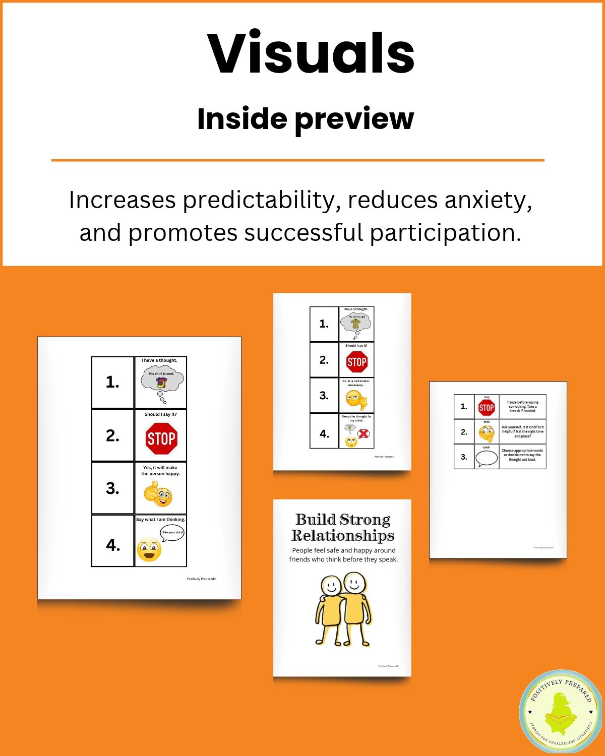 Think Before You Speak: Using a Social Filter Social Story Kit - Image 5