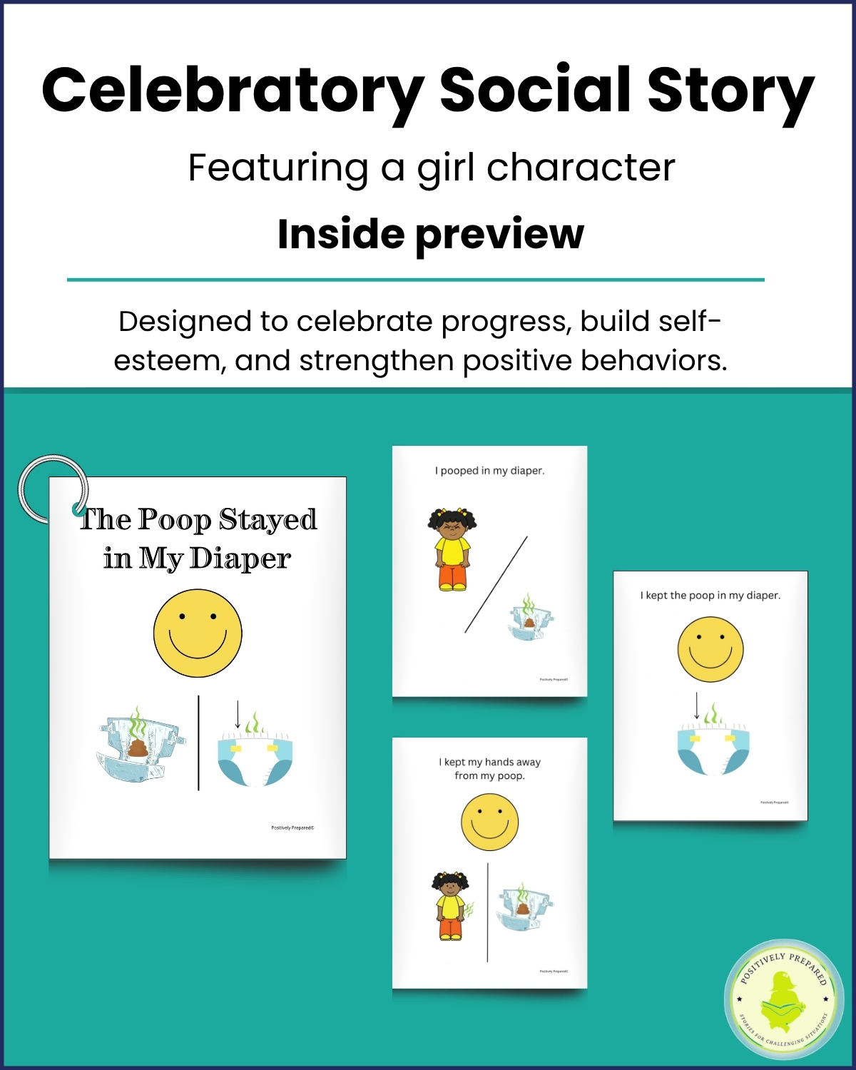 Poop Stays in My Diaper Social Story Kit - Image 6