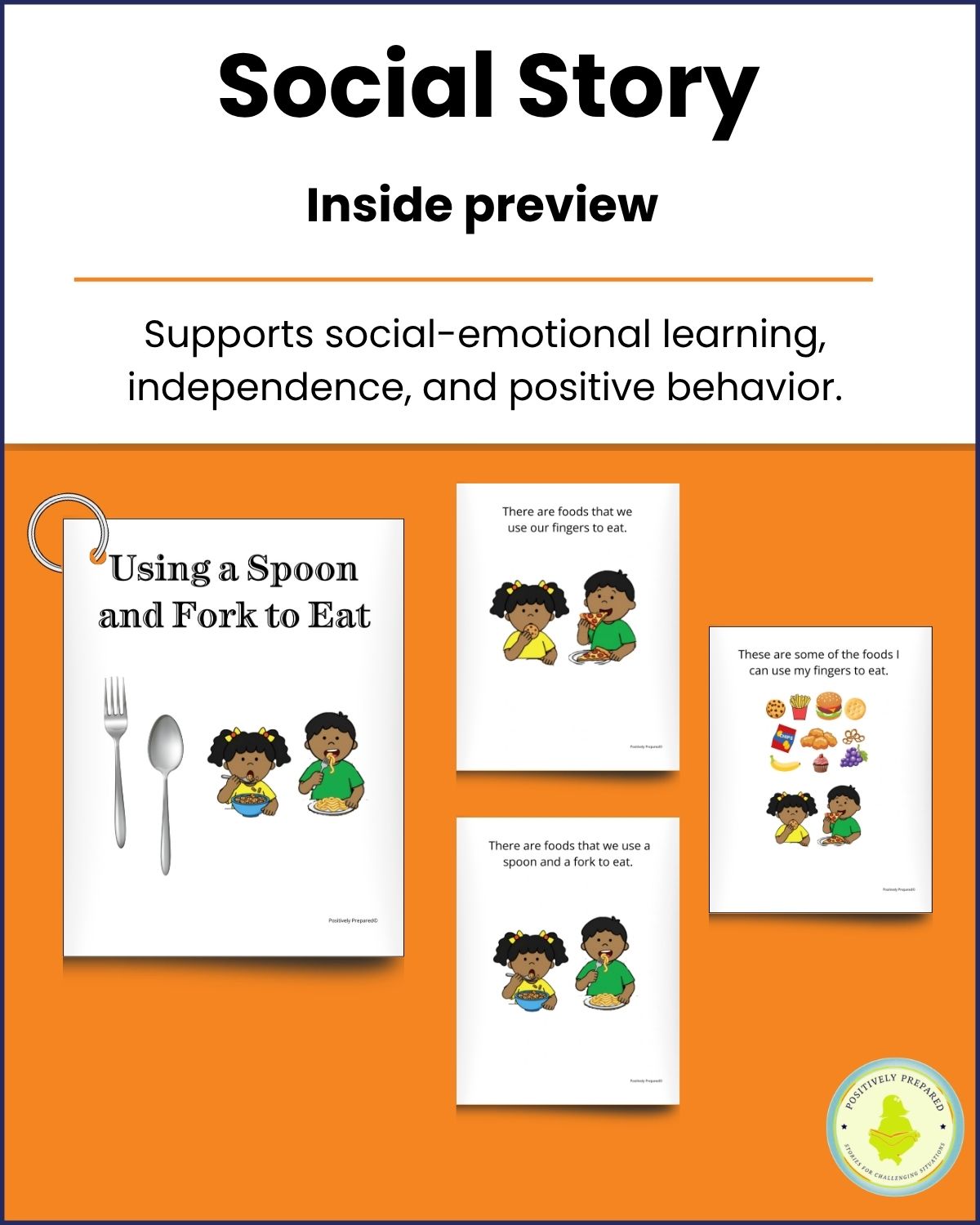Using a Fork and Spoon Social Story Kit - Image 3