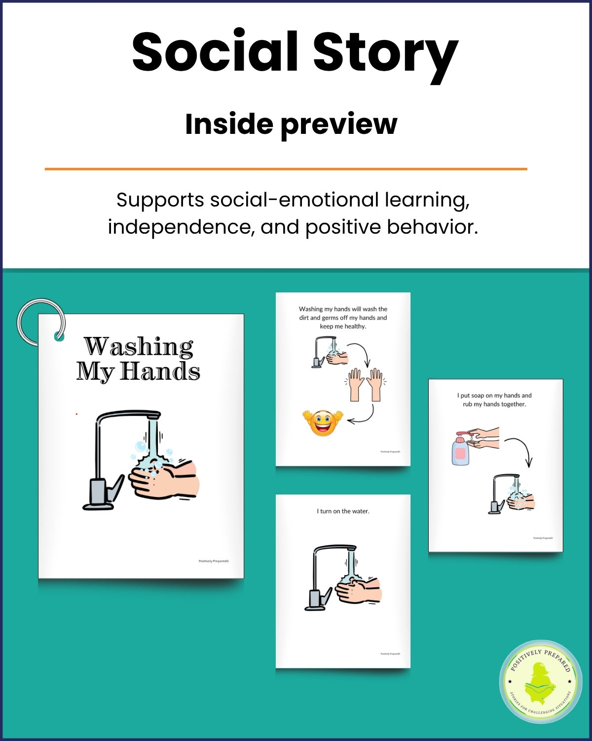 Washing My Hands Social Story Kit - Image 3