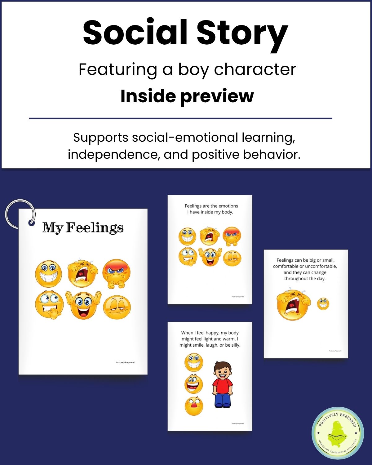 My Feelings Social Story Kit - Image 3